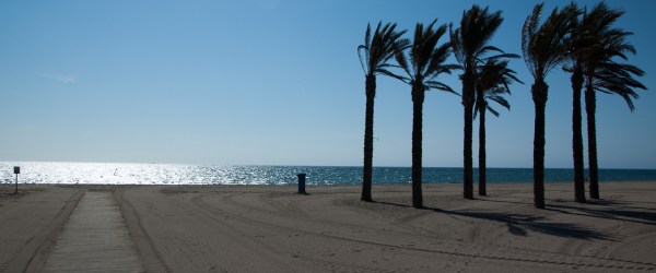 Playa del Centro de Meditacion Trascendental de Roquetas de Mar (Almería)